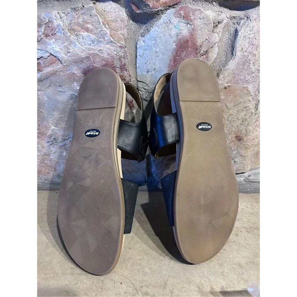 Dr Scholl’s Karma Black Buckled Open Toe Sandals Women’s Size 10